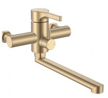 ZERIX Змішувач для ванни Zerix Rex-006 (Euro) Brushed Gold з нерж. сталі (Колір матове золото) (ZX6119)