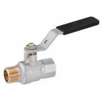 KRONER Кран кульовий  1/2" ВЗ PN40 ручка, нікельований