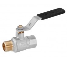 KRONER Кран кульовий  1/2" ВЗ PN40 ручка, нікельований
