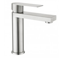 Змішувач для раковини низький Nexus 001F, Nickel (k35) LDNEX001FNKS49184 Lidz