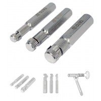 YATO Знаряддя для викручування ніпелів YATO 3/8", 1/2", 3/4", 3 елем. [6/24]