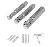 YATO Знаряддя для викручування ніпелів YATO 3/8", 1/2", 3/4", 3 елем. [6/24]