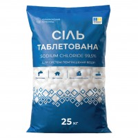 Сіль таблетована 25кг STANDART/PREMIUM UA