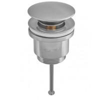 Донний клапан для раковини Koer PW-01-02 1 1/4'' універсальний (з/без переливу) автоматичний (СLICK-СLACK) SS COLOR (KR3401)