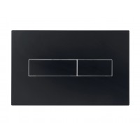 Клавіша змиву Standard 152x236x28 мм, Matt Black, лінійна QTSTD164BLM49473 Qtap