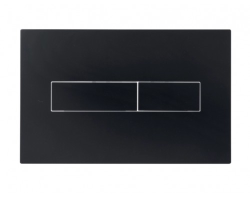 Клавіша змиву Standard 152x236x28 мм, Matt Black, лінійна QTSTD164BLM49473 Qtap