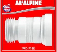 Труба розтяжна з прокладкою L-180-230  WC-F18R (McALPINE)