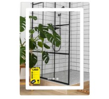 Дзеркало 600х800 LIDZ Kubis (KU2) 600х800 мм з годинником LDKU600800CL49280