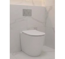 Унитаз напольный Devit Do It 4020520, безободковый с крышкой soft-close, белый глянец