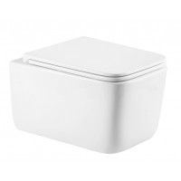 Унітаз підвісний Gemini Ultra Quiet 520×360×350 мм, White, з сидінням Slim Duroplast/ Soft-close/ Quick Release QTGEM26W454ck Release QTGEM2