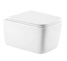 Унітаз підвісний Gemini Ultra Quiet 520×360×350 мм, White, з сидінням Slim Duroplast/ Soft-close/ Quick Release QTGEM26W454ck Release QTGEM2