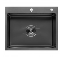 KRONER Кухонна мийка KRP DERBY 60х50 PVD black 2,5/0,5 мм (6050HM)